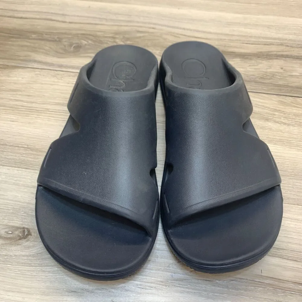 Chaco Chillos Sport Slide Shower Beach Sandals in Navy Blue‎ Men's Size 12